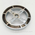 bright chrome gas oven control knob bezel